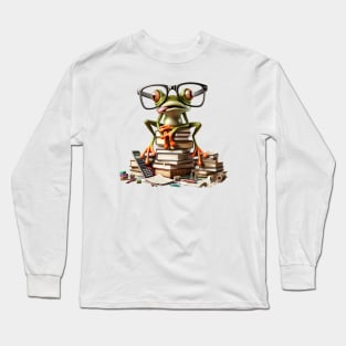 Happy Leap Day Teacher & Leap Into Reading 2024 Long Sleeve T-Shirt